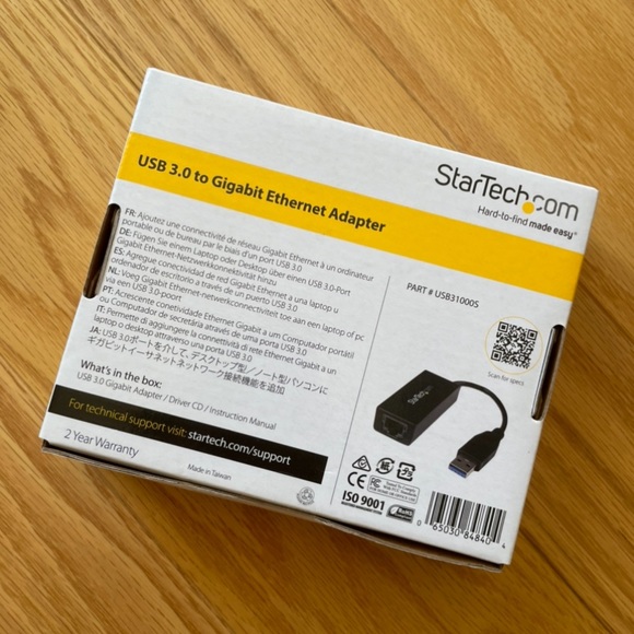 BRAND NEW StarTech.com USB 3.0 to Gigabit Ethernet Adapter - Picture 2 of 2
